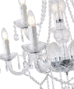 ΦΩΤΙΣΤΙΚΟ ΚΡΕΜΑΣΤΟ ΜΕΤΑΛΛΟ-ΓΥΑΛΙ 9ΦΩΤΟ 9X14E 710X1750mm ΛΕΥΚΟ ARTE ILLUMINA KRISTALLO EUROLAMP – 144-47001