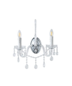 ΑΠΛΙΚΑ ΤΟΙΧΟΥ ΜΕΤΑΛΛΟ-ΓΥΑΛΙ 2XE14 330X425mm ΜΕΤΑΛΛΙΚΟ ARTE ILLUMINA KRISTALLO EUROLAMP – 144-47002