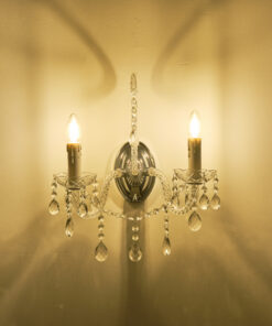 ΑΠΛΙΚΑ ΤΟΙΧΟΥ ΜΕΤΑΛΛΟ-ΓΥΑΛΙ 2XE14 330X425mm ΜΕΤΑΛΛΙΚΟ ARTE ILLUMINA KRISTALLO EUROLAMP – 144-47002