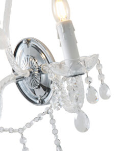 ΑΠΛΙΚΑ ΤΟΙΧΟΥ ΜΕΤΑΛΛΟ-ΓΥΑΛΙ 2XE14 330X425mm ΜΕΤΑΛΛΙΚΟ ARTE ILLUMINA KRISTALLO EUROLAMP – 144-47002