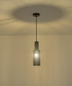 ΦΩΤΙΣΤΙΚΟ ΚΡΕΜΑΣΤΟ TΣΙΜΕΝΤΟ&ΜΕΤΑΛΛΟ 1xΕ27 100X100X340mm ΜΑΥΡΟ ARTE ILLUMINA SCOURO EUROLAMP – 144-50000