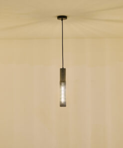 ΦΩΤΙΣΤΙΚΟ ΚΡΕΜΑΣΤΟ TΣΙΜΕΝΤΟ&ΜΕΤΑΛΛΟ 1xΕ27 655X655X380mm ΜΑΥΡΟ ARTE ILLUMINA SCOURO EUROLAMP – 144-50001