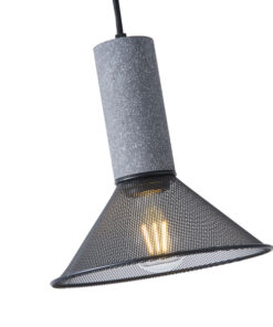 ΦΩΤΙΣΤΙΚΟ ΚΡΕΜΑΣΤΟ TΣΙΜΕΝΤΟ&ΜΕΤΑΛΛΟ 1xΕ27 120X120X260mm ΜΑΥΡΟ ARTE ILLUMINA SCOURO EUROLAMP – 144-50004