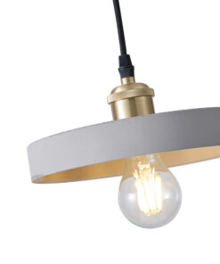 ΦΩΤΙΣΤΙΚΟ ΚΡΕΜΑΣΤΟ TΣΙΜΕΝΤΟ&ΜΕΤΑΛΛΟ 1xΕ27 210X210X75mm ΓΚΡΙ ARTE ILLUMINA YESO EUROLAMP – 144-50005