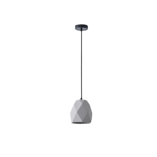 ΦΩΤΙΣΤΙΚΟ ΚΡΕΜΑΣΤΟ ΤΣΙΜΕΝΤΟ 1xΕ27 160X160X170mm ΓΚΡΙ ARTE ILLUMINA ARME EUROLAMP – 144-50006