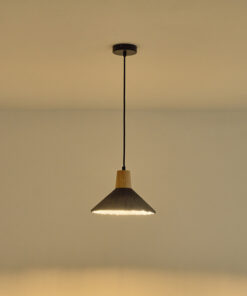 ΦΩΤΙΣΤΙΚΟ ΚΡΕΜΑΣΤΟ RUBBER WOOD&ΤΣΙΜΕΝΤΟ 1xΕ27 250X250X180mm ΜΑΥΡΟ ARTE ILLUMINA GESSO EUROLAMP – 144-50013