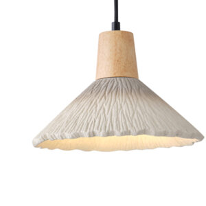 ΦΩΤΙΣΤΙΚΟ ΚΡΕΜΑΣΤΟ RUBBER WOOD&ΤΣΙΜΕΝΤΟ 1xΕ27 250X250X180mm ΧΑΚΙ ARTE ILLUMINA GESSO EUROLAMP – 144-50014