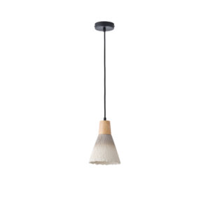 ΦΩΤΙΣΤΙΚΟ ΚΡΕΜΑΣΤΟ RUBBER WOOD&ΤΣΙΜΕΝΤΟ 1xΕ27 160X160X220mm ΧΑΚΙ ARTE ILLUMINA GESSO EUROLAMP – 144-50016