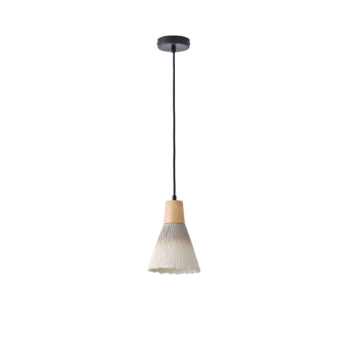ΦΩΤΙΣΤΙΚΟ ΚΡΕΜΑΣΤΟ RUBBER WOOD&ΤΣΙΜΕΝΤΟ 1xΕ27 160X160X220mm ΧΑΚΙ ARTE ILLUMINA GESSO EUROLAMP – 144-50016