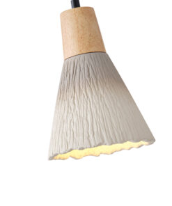 ΦΩΤΙΣΤΙΚΟ ΚΡΕΜΑΣΤΟ RUBBER WOOD&ΤΣΙΜΕΝΤΟ 1xΕ27 160X160X220mm ΧΑΚΙ ARTE ILLUMINA GESSO EUROLAMP – 144-50016