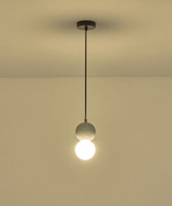 ΦΩΤΙΣΤΙΚΟ ΚΡΕΜΑΣΤΟ ΤΣΙΜΕΝΤΟ&ΓΥΑΛΙ G9 100X100X210mm ΜΑΥΡΟ ARTE ILLUMINA SALPICO EUROLAMP – 144-50023