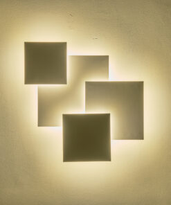 ΦΩΤΙΣΤΙΚΟ TOIXOY ΜΕΤΑΛΛIKO LED 30W 2600Lm 3000Κ 550X550mm ΛΕΥΚΟ ARTE ILLUMINA THALIA EUROLAMP – 144-58025