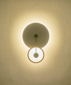 ΦΩΤΙΣΤΙΚΟ TOIXOY ΜΕΤΑΛΛIKO LED 15W 1000Lm 3000K 280x400x70mm ΧΡΥΣΟ ARTE ILLUMINA O CLOCK EUROLAMP – 144-58026