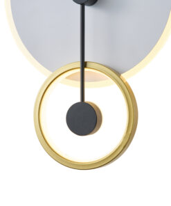 ΦΩΤΙΣΤΙΚΟ TOIXOY ΜΕΤΑΛΛIKO LED 15W 1000Lm 3000K 280x400x70mm ΧΡΥΣΟ ARTE ILLUMINA O CLOCK EUROLAMP – 144-58026