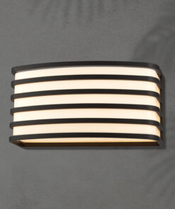 ΑΠΛΙΚΑ ΤΟΙΧΟΥ ΟΒΑΛ Ε27 200X100X90mm ΜΑΥΡΟ ARTE ILLUMINA EUROLAMP – 145-20240