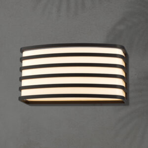 ΑΠΛΙΚΑ ΤΟΙΧΟΥ ΟΒΑΛ Ε27 200X100X90mm ΜΑΥΡΟ ARTE ILLUMINA EUROLAMP – 145-20240