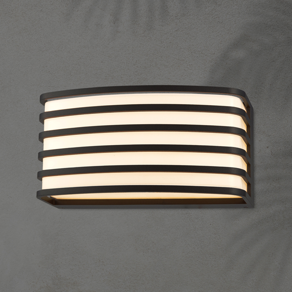 ΑΠΛΙΚΑ ΤΟΙΧΟΥ ΟΒΑΛ Ε27 200X100X90mm ΜΑΥΡΟ ARTE ILLUMINA EUROLAMP – 145-20240