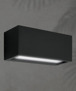 ΑΠΛΙΚΑ ΤΟΙΧΟΥ 2XΕ27 250X110X10 IP54 ΜΑΥΡΗ UP DOWN ARTE ILLUMINA AMIGO EUROLAMP – 145-20633
