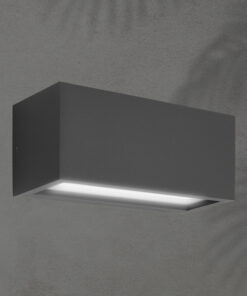 ΑΠΛΙΚΑ ΤΟΙΧΟΥ 1XΕ27 250X110X10 IP54 ΓΡΑΦΙΤΗ UP DOWN ARTE ILLUMINA AMIGO EUROLAMP – 145-20634