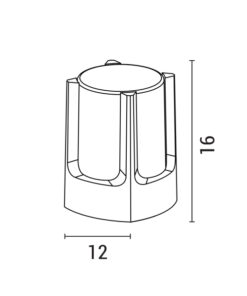 ΑΠΛΙΚΑ ΤΟΙΧΟΥ ΑΛΟΥΜΙΝΙΟΥ Ε27 ΜΑΧ 20W IP54 120Χ120Χ160mm ΜΑΥΡO ARTE ILLUMINA EUROLAMP – 145-20636