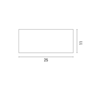 ΑΠΛΙΚΑ ΤΟΙΧΟΥ 2XΕ27 250X110X10 IP54 ΛΕΥΚΗ  UP DOWN ARTE ILLUMINA AMIGO EUROLAMP – 145-20638
