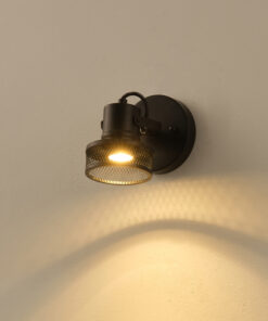 ΣΠΟΤ ΟΡΟΦΗΣ ΜΕ ΔΙΧΤΥ GU10 165X100X152mm ΜΑΥΡΟ ARTE ILLUMINA SOLUN EUROLAMP – 145-25045