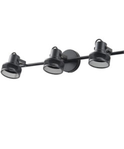 ΣΠΟΤ ΟΡΟΦΗΣ ΤΡΙΠΛΟ ΜΕ ΔΙΧΤΥ E27 640X100X300mm ΜΑΥΡΟ ARTE ILLUMINA SOLUN EUROLAMP – 145-25046
