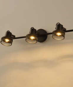 ΣΠΟΤ ΟΡΟΦΗΣ ΤΡΙΠΛΟ ΜΕ ΔΙΧΤΥ E27 640X100X300mm ΜΑΥΡΟ ARTE ILLUMINA SOLUN EUROLAMP – 145-25046