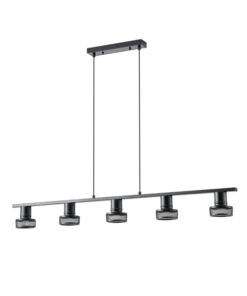 ΣΠΟΤ ΟΡΟΦΗΣ ΜΕ ΔΙΧΤΥ ΠΕΝΤΑΠΛΟ E27 1180X100X1180mm ΜΑΥΡΟ ARTE ILLUMINA SOLUN EUROLAMP – 145-25047