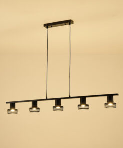 ΣΠΟΤ ΟΡΟΦΗΣ ΜΕ ΔΙΧΤΥ ΠΕΝΤΑΠΛΟ E27 1180X100X1180mm ΜΑΥΡΟ ARTE ILLUMINA SOLUN EUROLAMP – 145-25047