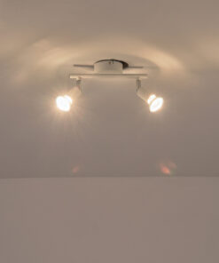 ΣΠΟΤ ΚΙΝΗΤΟ 2ΦΩΤΟ ΜΕΤΑΛΛΙΚΟ 2XGU10 220X80X125mm ΛΕΥΚΟ ARTE ILLUMINA VORRAS EUROLAMP – 145-25240