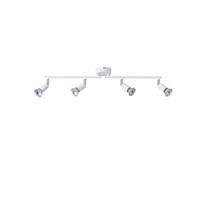 ΣΠΟΤ ΚΙΝΗΤΟ 4ΦΩΤΟ ΜΕΤΑΛΛΙΚΟ 4XGU10 600X80X130mm ΛΕΥΚΟ ARTE ILLUMINA VORRAS EUROLAMP – 145-25242