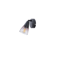 ΣΠΟΤ ΜΕΤΑΛΛΙΚΟ ΜΕ SMOKY ΓΥΑΛΙ 1XE14 D80XH165mm ARTE ILLUMINA CLASSY EUROLAMP – 145-25270