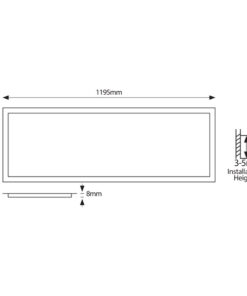 ΦΩΤΙΣΤΙΚΟ PANEL LED 120X30 40W 3000Κ ΛΕΥΚΟ PLUS EUROLAMP – 145-56165