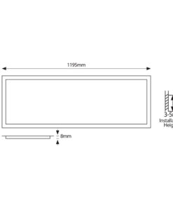 ΦΩΤΙΣΤΙΚΟ PANEL LED 120X30 40W 3000Κ UGR<19 ΛΕΥΚΟ PLUS EUROLAMP - 145-56175