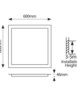 ΦΩΤΙΣΤΙΚΟ BACKLIGΗΤ UGR19 60X60 27-34-40-48W 4000Κ 220-240V ΛΕΥΚΟ EUROLAMP – 145-56231