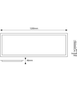 ΦΩΤΙΣΤΙΚΟ BACKLIGΗΤ UGR19 120X30 27-34-40-45W 4000Κ 220-240V ΛΕΥΚΟ EUROLAMP – 145-56234