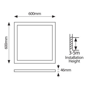 ΦΩΤΙΣΤΙΚΟ ΕΞΩΤΕΡΙΚΟ BACKLIGΗΤ UGR19 60X60  27-34-40-48W 4000Κ 220-240V ΛΕΥΚΟ EUROLAMP – 145-56241
