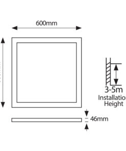 ΦΩΤΙΣΤΙΚΟ ΧΩΝΕΥΤΟ BACKLIGΗΤ PLUS UGR19 60X60 36W 4000Κ 220-240V ΛΕΥΚΟ EUROLAMP – 145-56331
