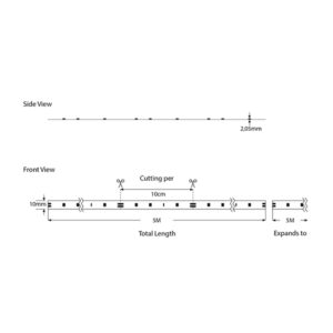 ΤΑΙΝΙΑ LED 5M 7,2W 12V 3000K IP20 VALUE EUROLAMP 145-70112