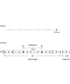 ΤΑΙΝΙΑ LED 5M 10W 24V RGB IP20 PRO EUROLAMP 145-70243