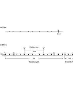 ΤΑΙΝΙΑ LED 5M 10W 24V 3000K IP68 PRO EUROLAMP 145-70412