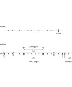 ΤΑΙΝΙΑ LED 5M 20W 24V 6500K IP68 PRO EUROLAMP 145-70430