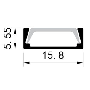 ΠΡΟΦΙΛ ΕΞΩΤΕΡΙΚΟ 2000*15,8*5.55 90° VALUE EUROLAMP – 145-70952