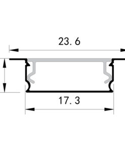 ΠΡΟΦΙΛ ΧΩΝΕΥΤΟ 2000*17,3*6,65 90° VALUE EUROLAMP – 145-70955