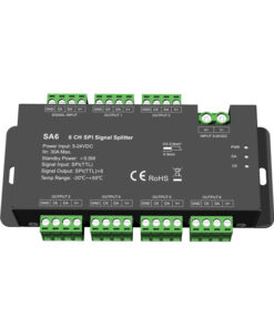 SPI SPLITER (PIXEL) ''SA6'' 1 ΟΜΑΔΑ ΣΕ 6 ΟΜΑΔΕΣ 5-24VDC EUROLAMP – 145-71431
