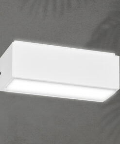 ΑΠΛΙΚΑ ΤΟΙΧΟΥ ΑΛΟΥΜΙΝΙΟΥ LED UPDOWN ΤΕΤΡΑΓΩΝΗ 10W ΛΕΥΚΗ ARTE ILLUMINA NIKITA EUROLAMP – 145-82090