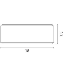ΑΠΛΙΚΑ ΤΟΙΧΟΥ ΑΛΟΥΜΙΝΙΟΥ LED UPDOWN ΤΕΤΡΑΓΩΝΗ 10W ΛΕΥΚΗ ARTE ILLUMINA NIKITA EUROLAMP – 145-82090