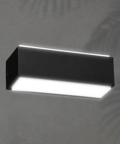 ΑΠΛΙΚΑ ΤΟΙΧΟΥ ΑΛΟΥΜΙΝΙΟΥ LED UPDOWN 10W ΜΑΥΡΗ ARTE ILLUMINA NIKITA EUROLAMP – 145-82091