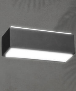 ΑΠΛΙΚΑ ΤΟΙΧΟΥ ΤΕΤΡΑΓΩΝΗ ΑΛΟΥΜΙΝΙΟΥ LED UPDOWN 10W ΓΡΑΦΙΤΗΣ ARTE ILLUMINA NIKITA EUROLAMP – 145-82092